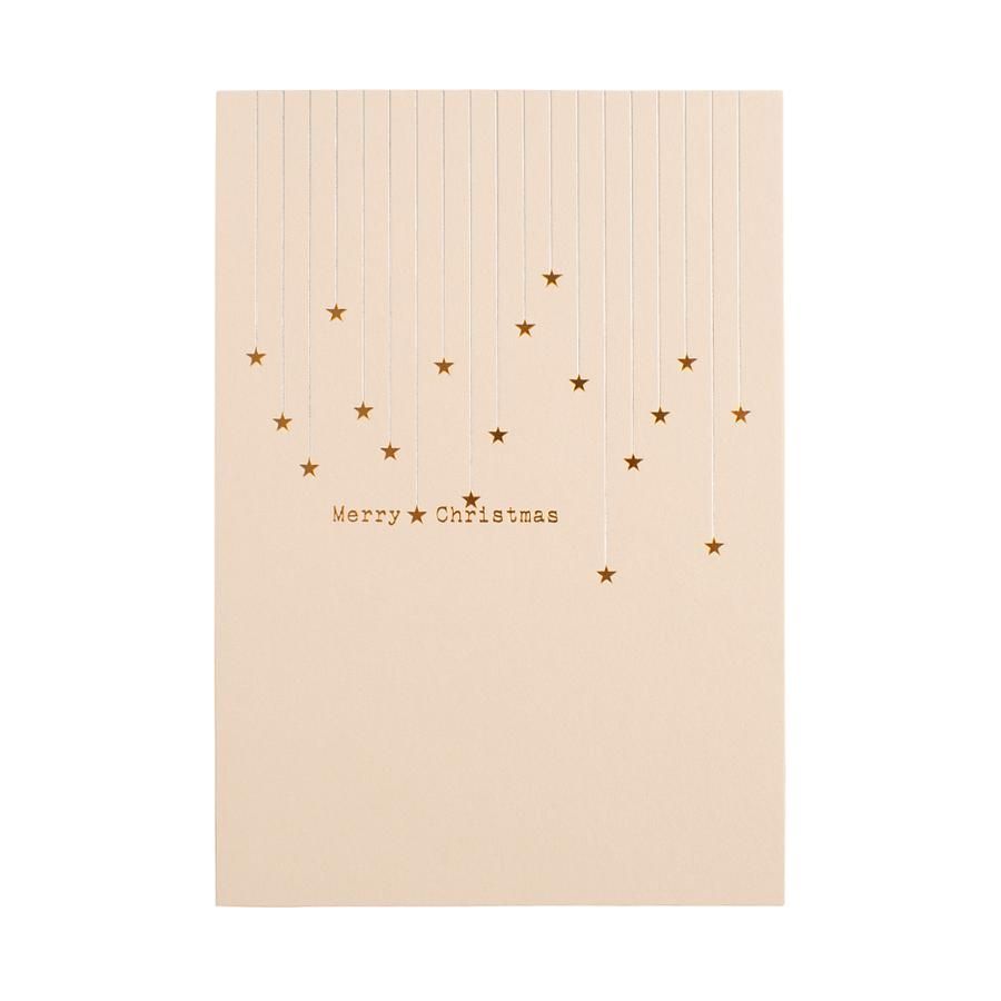 【誠品獨家】日本7 days cards 聖誕明信片/ 星星/ 金